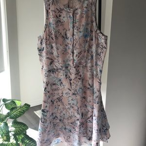 Ever New pink floral bird dress